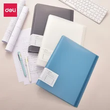 30, 40, 60 карманов, А4, вертикальная вставка в швейную машинку, папка, прозрачная, для хранения книг, документов, файл для студентов, тестовая бумага, Папка Deli 64851