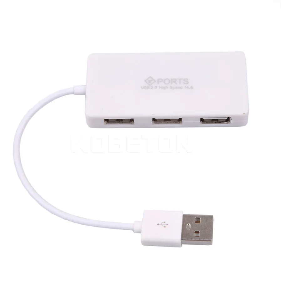 Kebidu Новое поступление мини супер тонкий USB 2,0 концентратор с 4 Порты Скорость компактный USB2.0 Hub адаптер для Mac, ПК, ноутбука