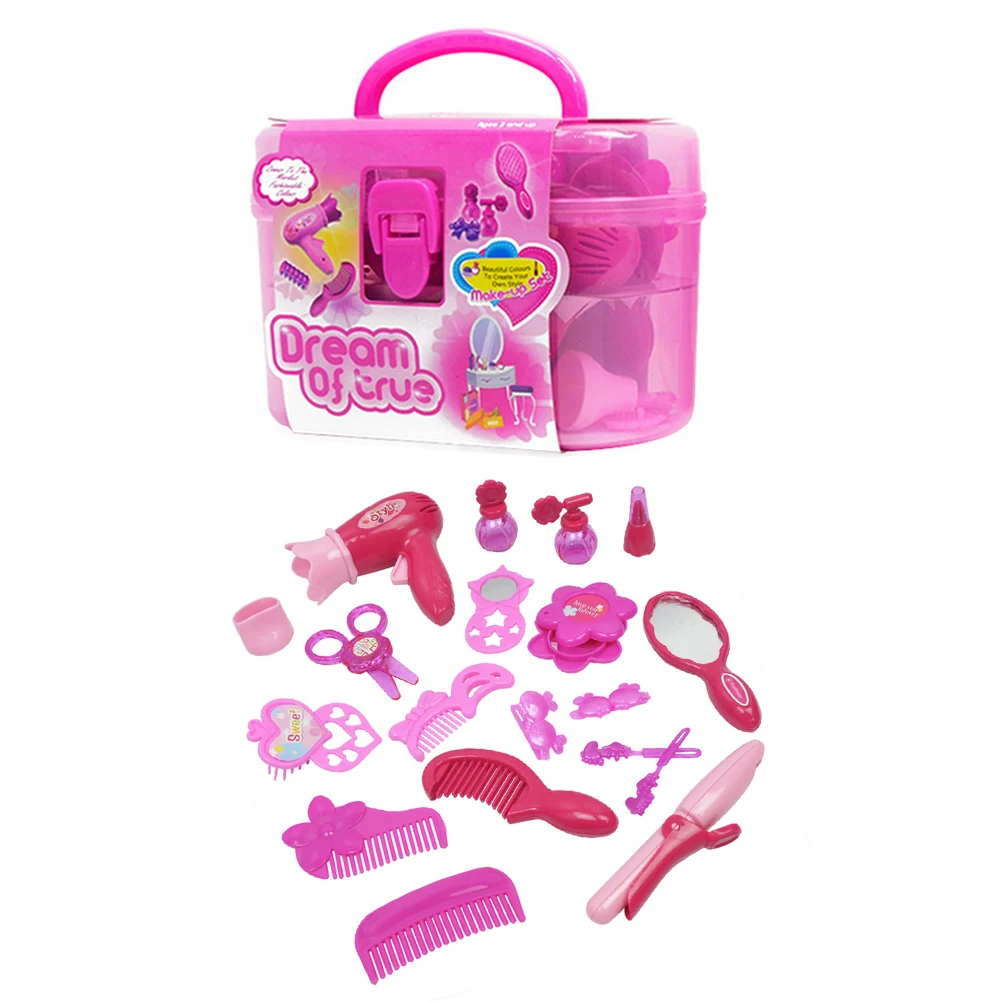Модные аксессуары для девочек детские игрушки, имитация фен Красота Профессиональные Парикмахерские Набор ролевые принцесса игрушка