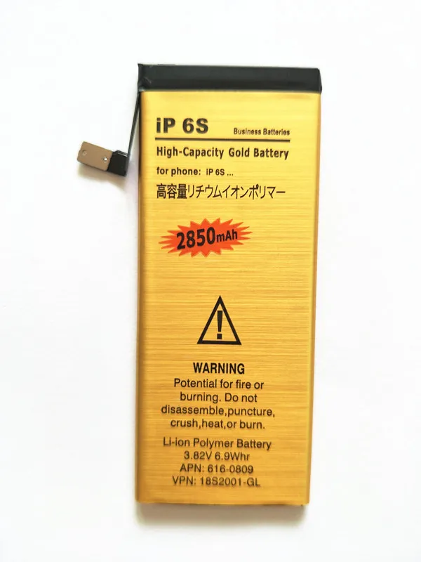 

AZK Gold Replacment Battery for iPhone 6S 6 S Battery Accumulator for Apple iPhone 6 S 6S Battery High Capacity
