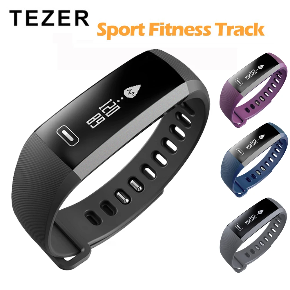 

Tezer Sport Bracelet Watch men Smart wristBand Fitness Tracker Heart rate Blood Pressure Oxygen Oximeter Watch intelligent R5PRO