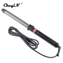 Ckeyin вращающийся на 360 градусов керамический щипцы для завивки волос 25 мм Большой баррель контроль температуры парикмахерский инструмент для укладки