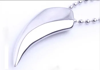 

20pcs Wolf Tooth Pendant Necklace, Good Quality Stainless Steel Wolf Necklace, Fangs of Tiger Leopard Lion Beast DIY Jewelry