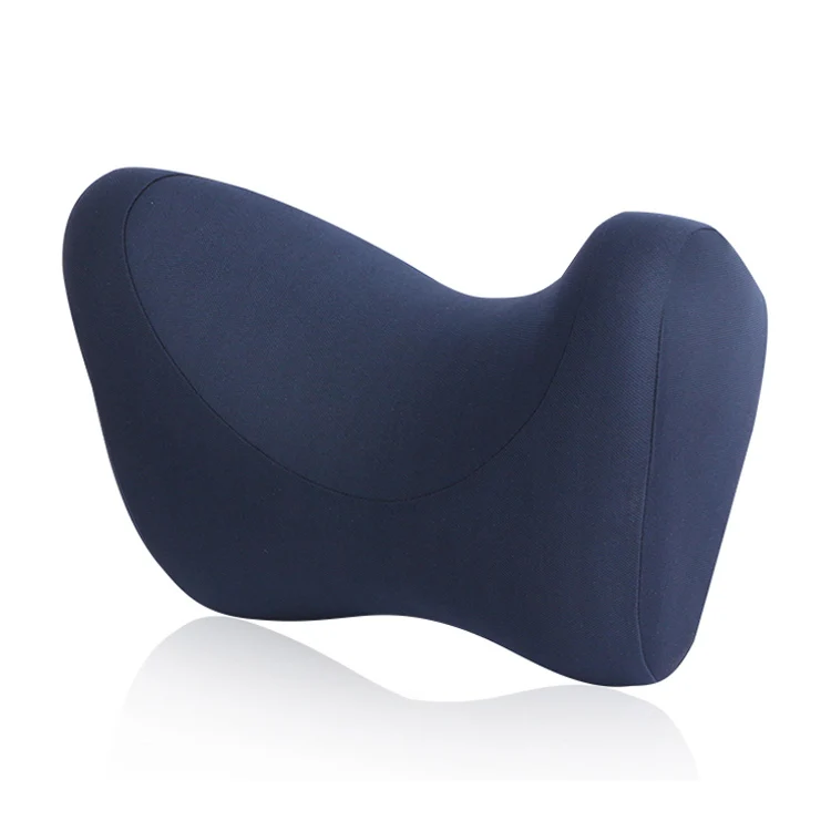 U-образная Автомобильная подушка для шеи с эффектом памяти, Автомобильная подушка для подголовника, Универсальная регулируемая подушка для отдыха, защита шейного отдела позвоночника - Цвет: Синий