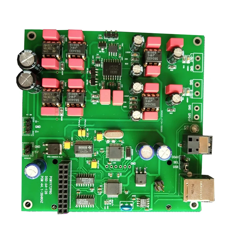 PCM1792Apro DAC аудио декодер коаксиальный и волоконный вход поддержка 24 бит 192 кГц 9 15