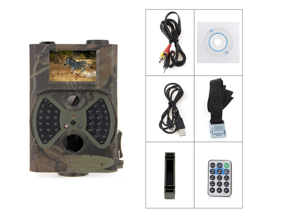 HC300 Hunting font b Camera b font 2 0 LCD 12MP 1080p 940NM Night Vision IR
