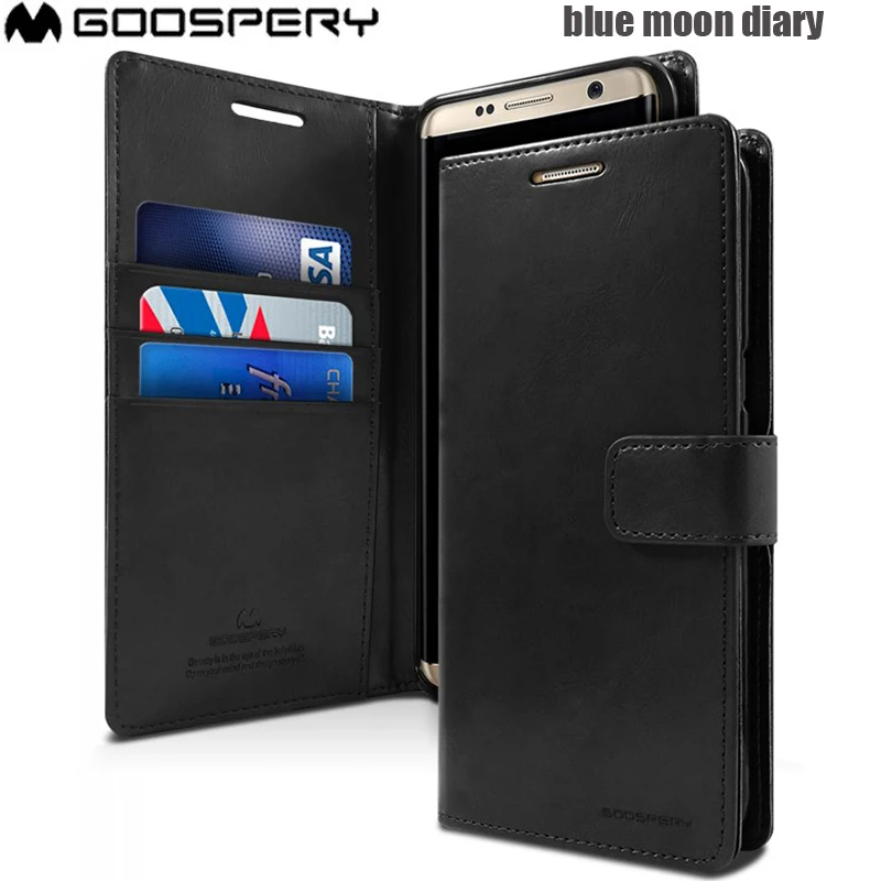 

Original Mercury Goospery Blue Moon Diary Silicon Gel Leather Wallet Premium Flip Case for Samsung Galaxy s8 S8 PLUS