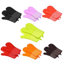 1 шт. Термостойкие Силиконовые Прихватки кухонный держатель для кастрюли выпечки кулинарные перчатки