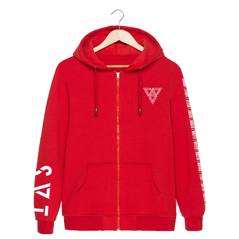 New Kpop Korean Fashion Seventeen 2019 Japan Arena Svt Concert O-neck Cotton Hoodies Pullovers Sweatshirts Men's Clothing