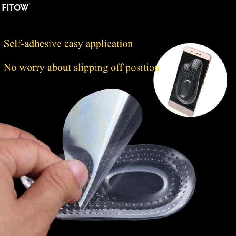 General Size Gel Insert Cushion Transparent Massage Hollow Half Insoles Invisible Metatarsal Insert Pad Relieve Foot Pain