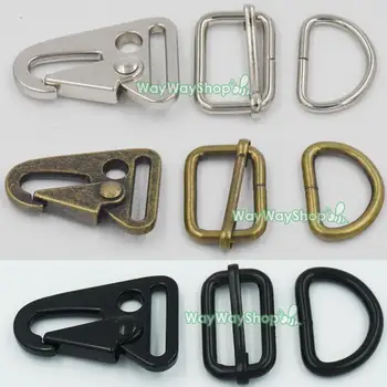 

5 sets HK Sling Clips Triglides Dring Olecranon Hook for Webbing Strap Buckles 1" 25mm