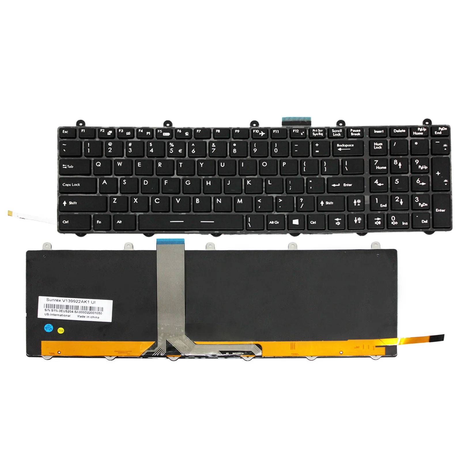 

For MSI GT60 GT70 0NC 0ND 0NE 2OC 2OD 2OK 2OLWS Keyboard Full RGB Backlit