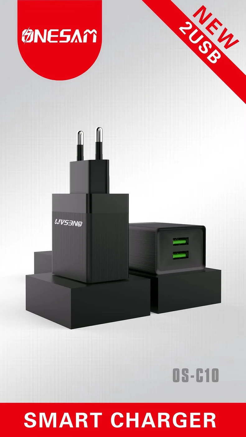 US EU plug Dual USB Quick charge 2.4A for Iphone 7 8 EU US Plug Mobile Phone Fast charger charging for Samsug s8 s9 Huawei-2
