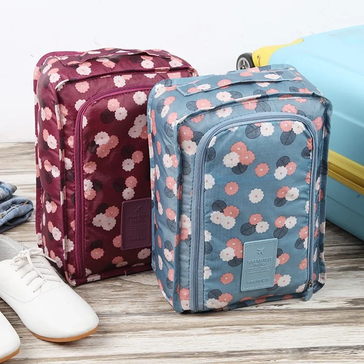 

2018 Real Sale Packing Cubes Bolsa De Viagem Valise Waterproof Shoes Bag To Travel Receive Portable Double Footwear Sort Out