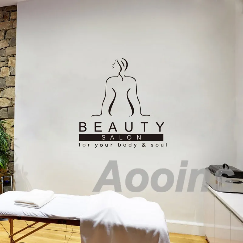 Massage Therapist Spa Vinyl Art Wall Sticker Beauty Shop Decor
