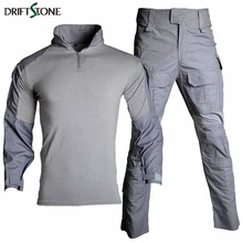 Летние тактические брюки для страйкбола+ рубашка мультикам Военная униформа для мужчин Камуфляжный Пейнтбол брюки карго армейский боевой комплект одежды