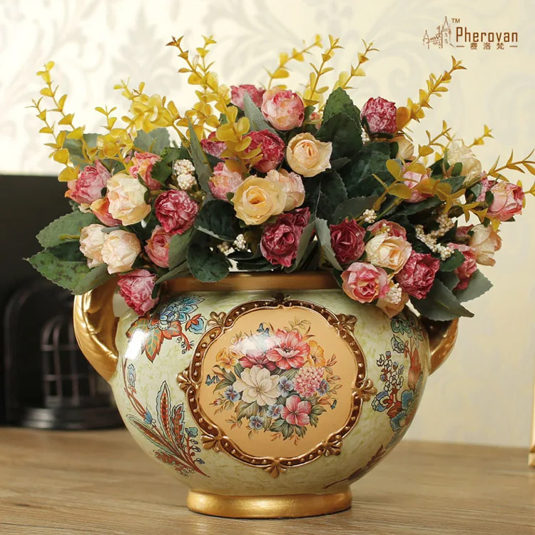 Furong Shengshi European ceramic flower bottle Home Furnishing wedding