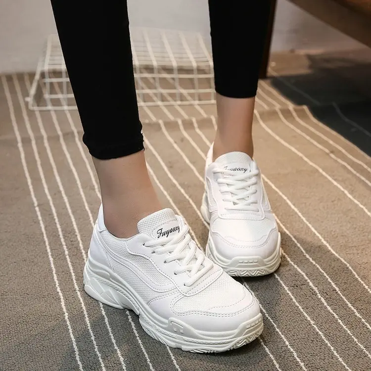 

2017 new breathable Casual men's and women's Korean shoes white shoes free shipping Male summer