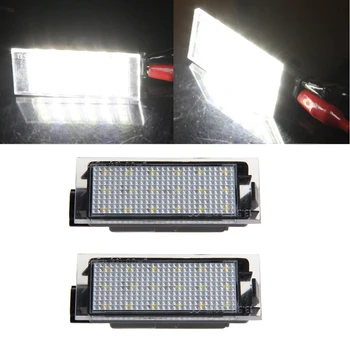 

2 Pcs LED Number License Plate Light DC 12V For Twingo\Megane\Lagane\VelSatis