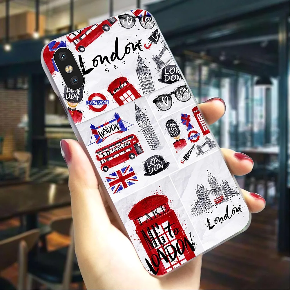 Plastic Phone Case for iPhone 6 Plus Big Ben Cover for iPhone Xs Max Covers 7 Plus XR X 8 5 6S 5S SE
