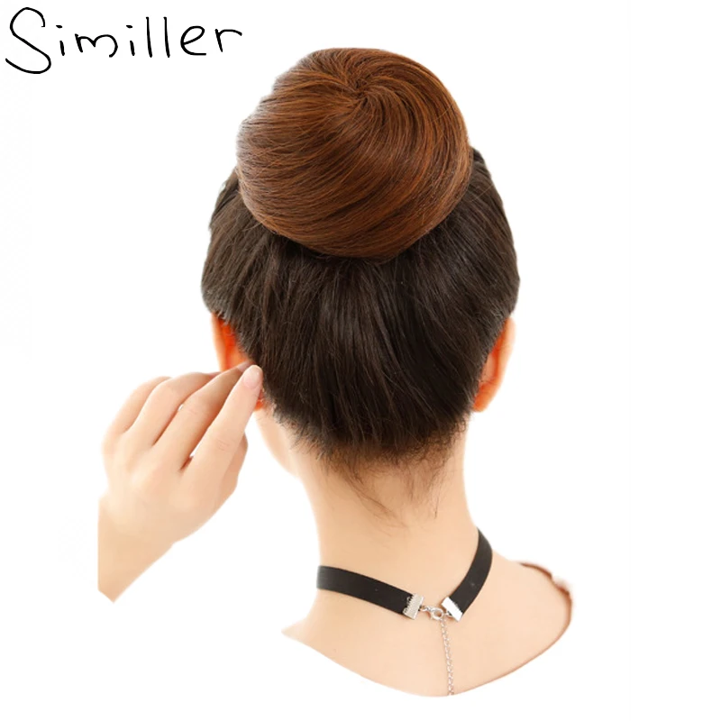 

Similler Synthetic Hair Curly Chignon Hairpiece Elastic Scrunchie Extensions Buns Drawstring 34 Colors Available 613# 1B 2# 99J