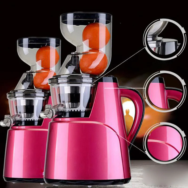 Hot sale Large Feed Chute Whole Slow Juicer wide feeding tubes Quiet low speed juice extractor for fruit vegetable citrus 5