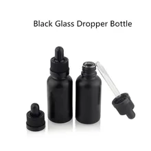 30ml Empty Black Clear Frosted Glass Dropper Bottle Vial Nasal Oil Dropper E liquid Refillable Bottle Package With Black Lid 30ml Empty Black Clear Frosted Glass Dropper Bottle Vial Nasal Oil Dropper E liquid Refillable Bottle Package With Black Lid