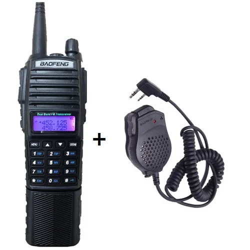 1/2/3 шт. BAOFENG UV-82 8 Вт 3800 мА/ч, иди и болтай Walkie Talkie радио 10 км двойной PTT UHF VHF Ham CB радио FM трансивер Walkie Talkie двухстороннее радио высокое Мощность передатчик УФ - Цвет: add MIC