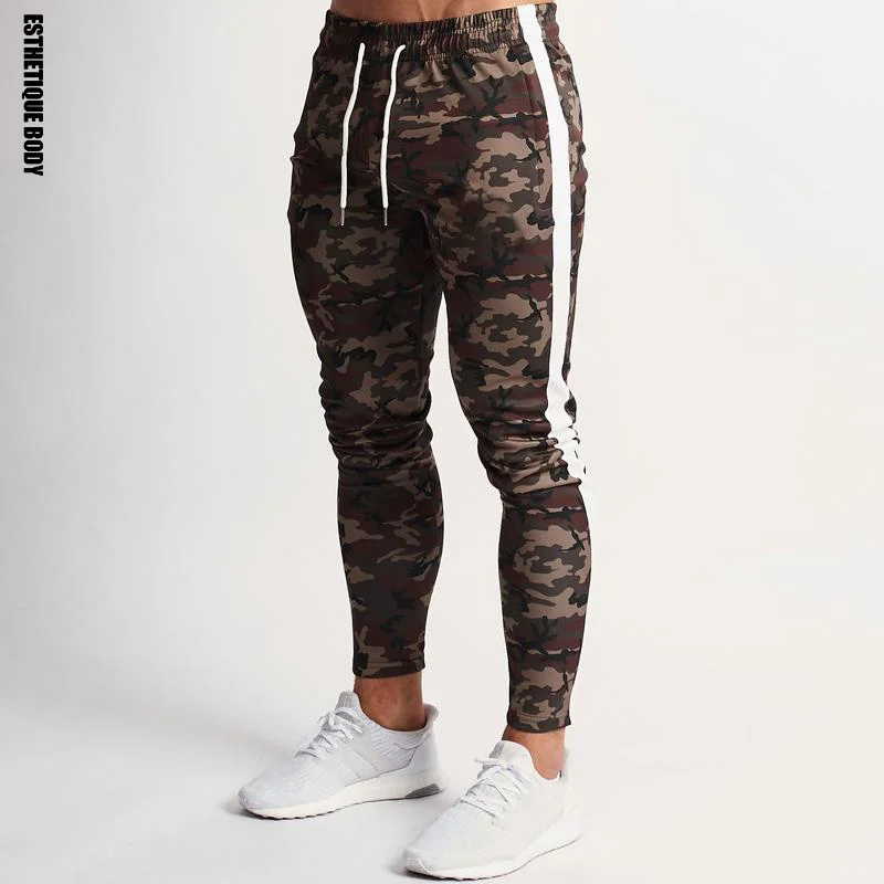 

gyms men's running camouflage pants 2019 new summer men's jogging trousers thin section quick-drying bodybuilding Training Pants