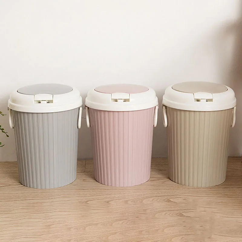 

Portable Trash Can Clamshell Kitchen Trash Can Living Room Bathroom Trash