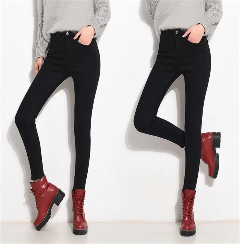 as mulheres azul feminino preto inverno calças