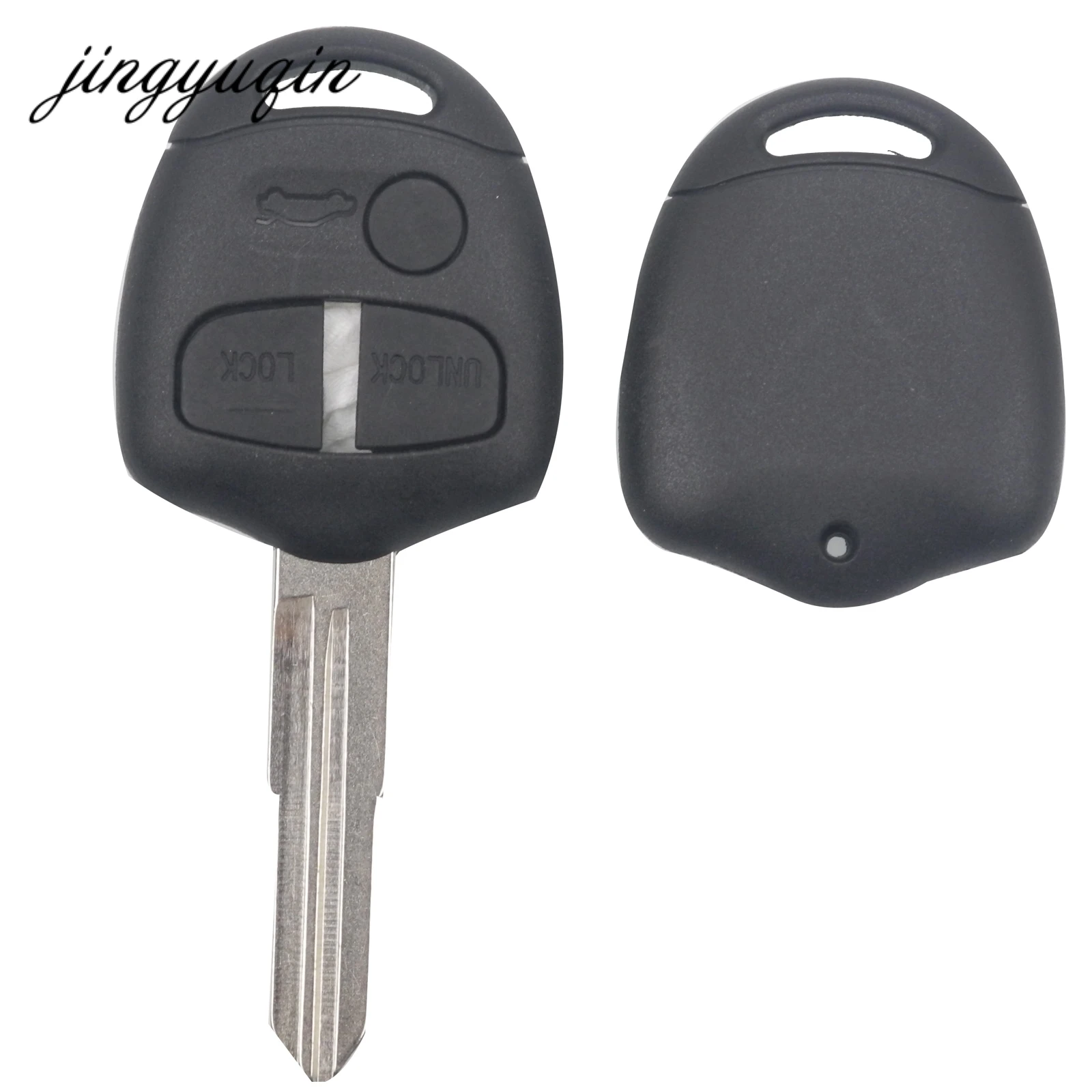 jingyuqin For Mitsubishi Lancer Outlander 3 Button Remote Car Key Shell Fob Case Cover Blank Uncut Right Blade jingyuqin For Mitsubishi Lancer Outlander 3 Button Remote Car Key Shell Fob Case Cover Blank Uncut Right Blade