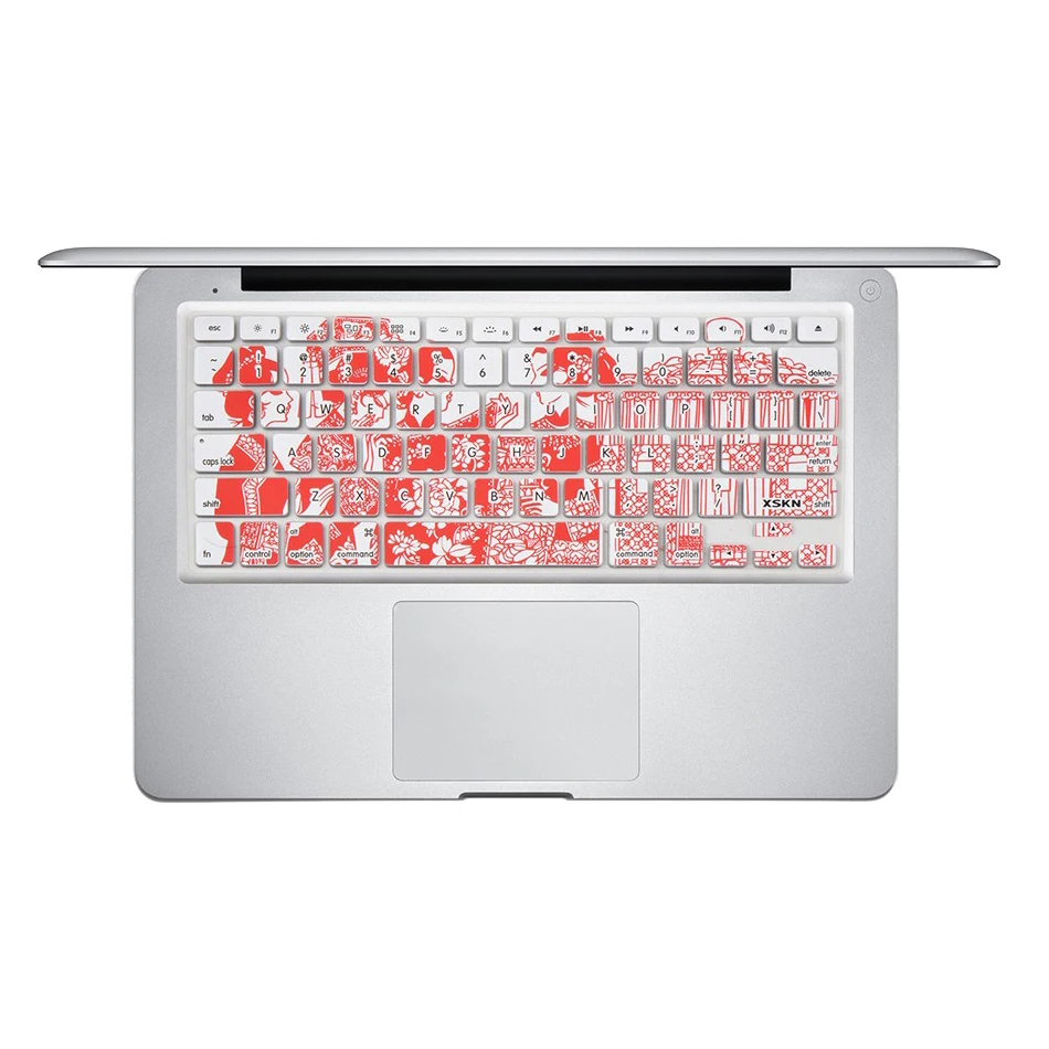 XSKN чехол для клавиатуры Традиционная китайская культура дизайн ручной резки силиконовая кожа для MacBook Pro Air 13, 15, 17 retina Для iMac