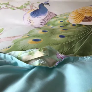 

2018 Luxury Silk Bedding Set bamboo tencel Bed Linens 4PCS bedding set Jacquard Bedclothes quilt bedding Queen/King Size