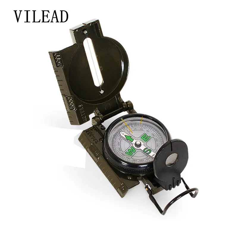 Магнитный армейский компас VILEAD Военный для выживания США Профессиональный