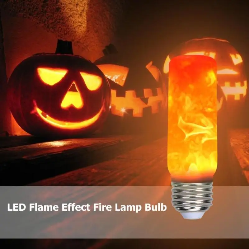 

E27 E14 7W LED Flame Effect Fire Light Bulb Flickering Emulation Decor Lamp