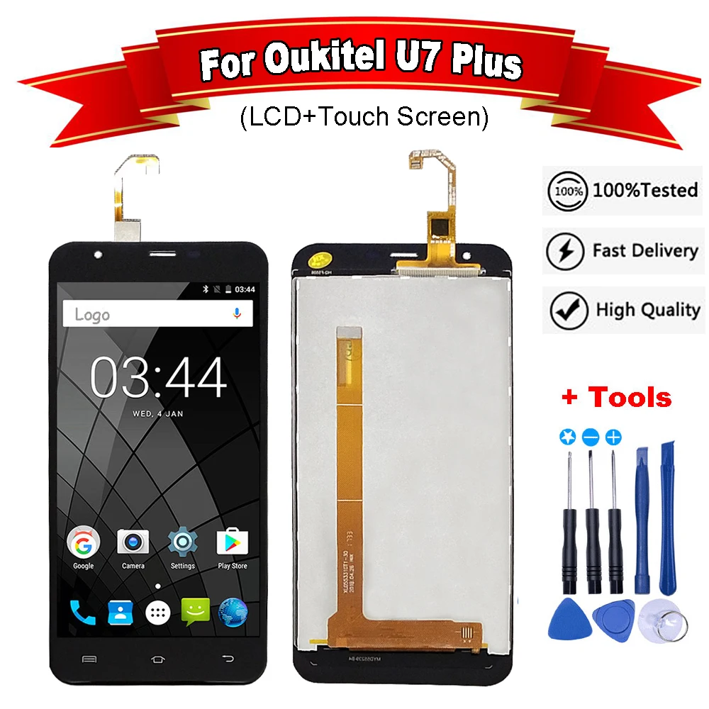 Для Oukitel U7 Plus ЖК дисплей и сенсорный экран в сборе мобильный телефон аксессуары