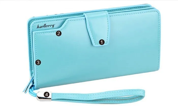 Baellerry модные женские карман бумажник на молнии многофункциональный кошелек длинный из искусственной кожи дамская сумочка большие отделения для карт