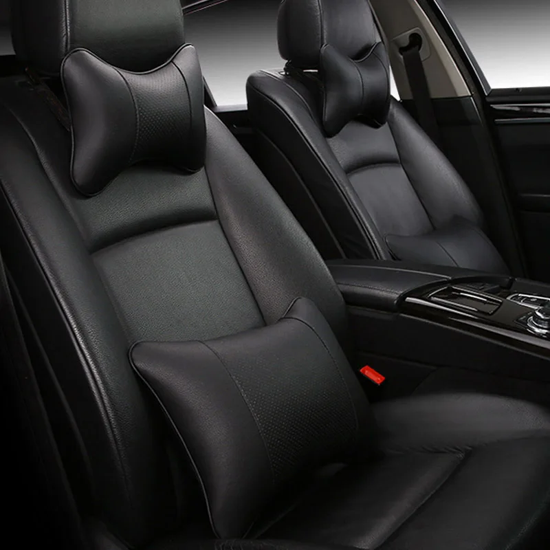 2019 brand new all artificial leather car neck pillows comfortable universal single pcs headrest fit for most cars fills fiber|fiber fill|fiber carfiber pillow - AliExpress
