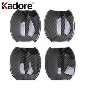 

For Jaguar XE XF 2016 2017 2018 2019 Carbon Fiber Side Door Handle Bowl Cover Trim Exterior Accessories Car Styling Sticker