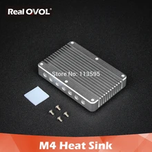 RealQvol NanoPi M4 теплоотвод чистый алюминиевый радиатор анодирование