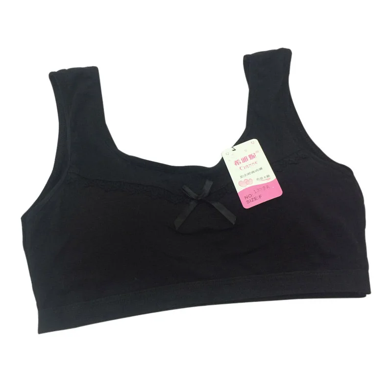 Newly Teenage Underwear Solid Color Girls Training Bra Wireless