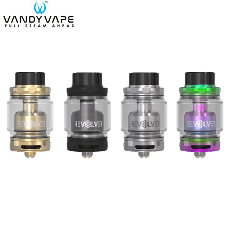 

Original Vandy Vape Revolver RTA Tank 5ML With Single Coil Deck For VandyVape Electronic Cigarette Box Mod Vape