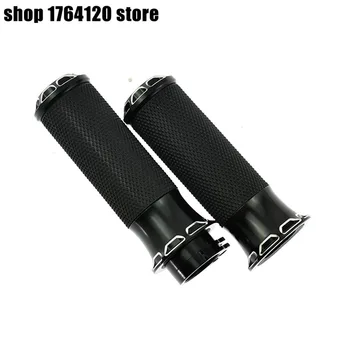 

Motorcycle Hand Grip Handlebar CNC 1" 25mm Aluminium For Harley Sportster Touring Dyna Softail Custom