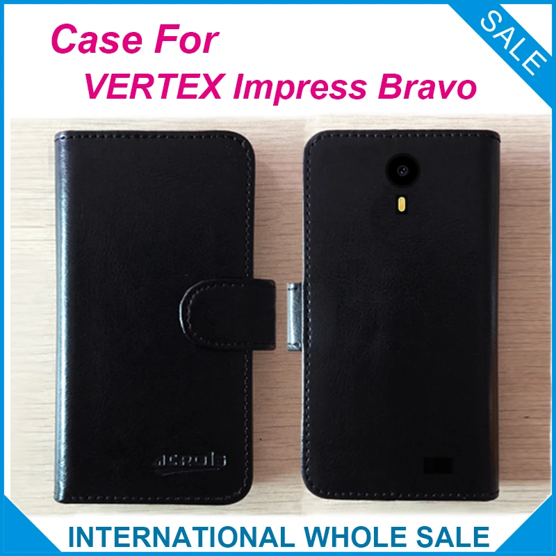6 видов цветов жарко! Чехол для телефона VERTEX Impress Bravo Эксклюзивный кожаный чехол