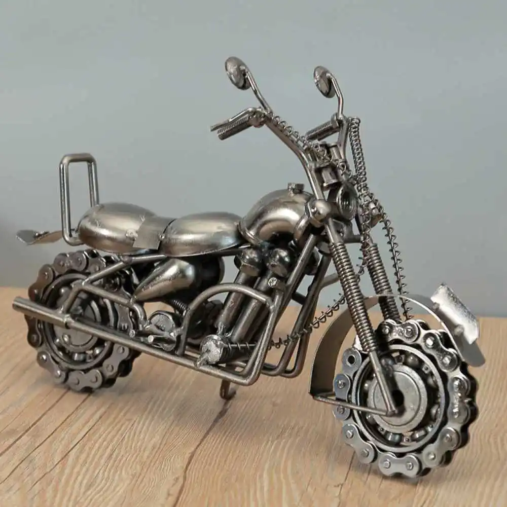 Kopen Woondecoratie Decoratie Smeedijzeren Grote Motorfiets Model Accessoires Kantoor Tafel Interieur Home Decor WL5111441