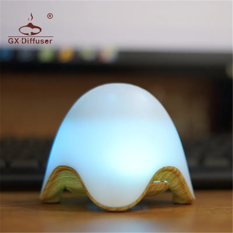 

GX.Diffuser Egg Shape Colorful USB Rechargeable Battery LED Night Light Portable Lamp With Warm Night Light For Living Home