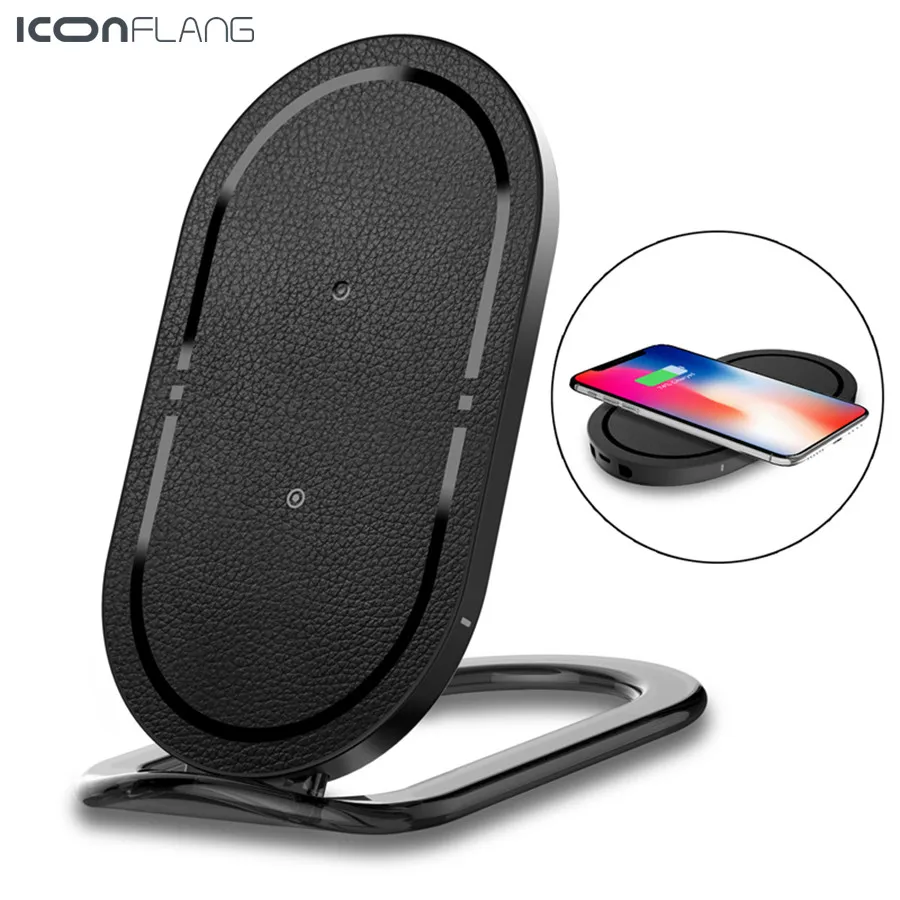 10W 9V Quick Wireless Charger for iPhone X 8 Qi Wireless