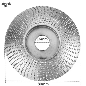 

DANIU 80mm Extreme Shaping Disc 16mm Bore Tungsten Carbide Carving Disc Grinder Disc for 100 115 Angle Grinder Woodworking Tool