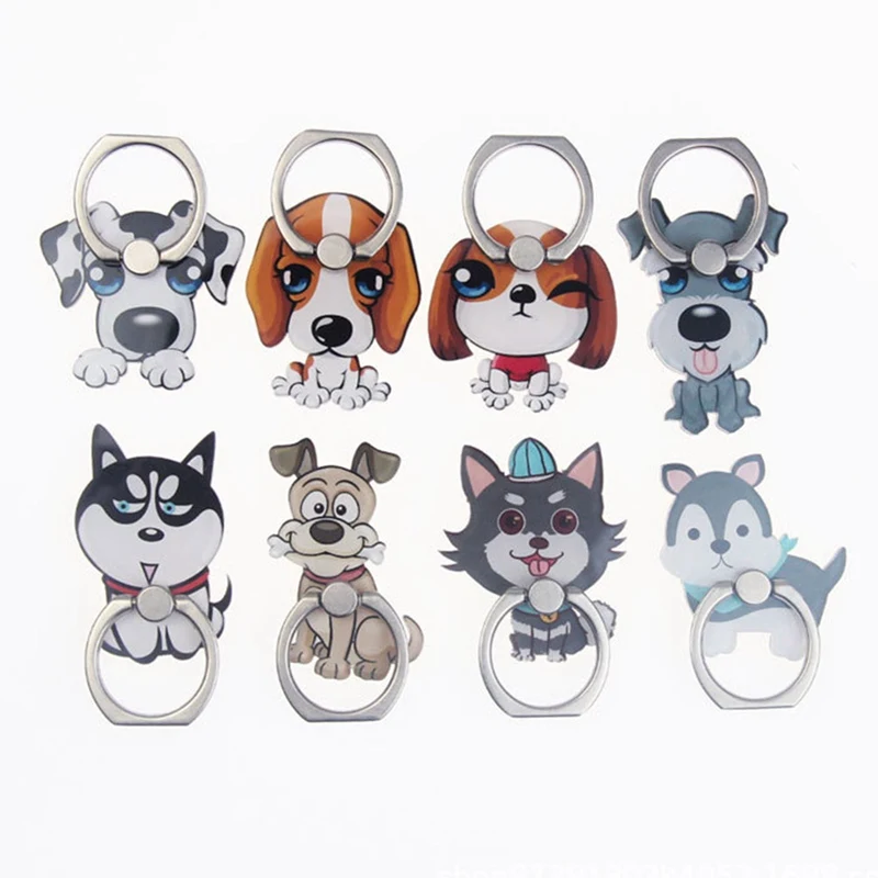 

Bulldog Husky Animal Puppy Mobile Phone Stand Holder Finger Ring Smartphone Cute Dog Holder Stand For Xiaomi Huawei All Phone